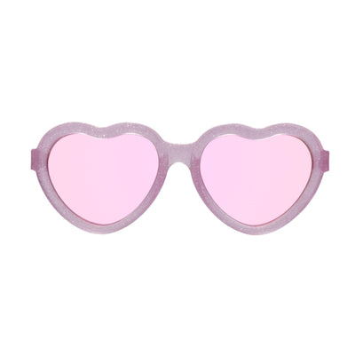 Non-Polarized Mirrored Heart Sunglasses | Sparkle Squad