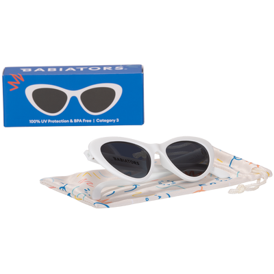 Non-Polarized Cat-Eye Sunglasses | Wicked White