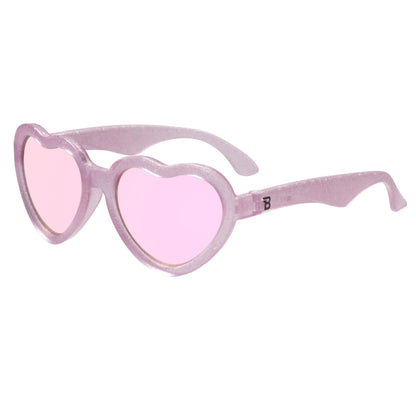 Non-Polarized Mirrored Heart Sunglasses | Sparkle Squad