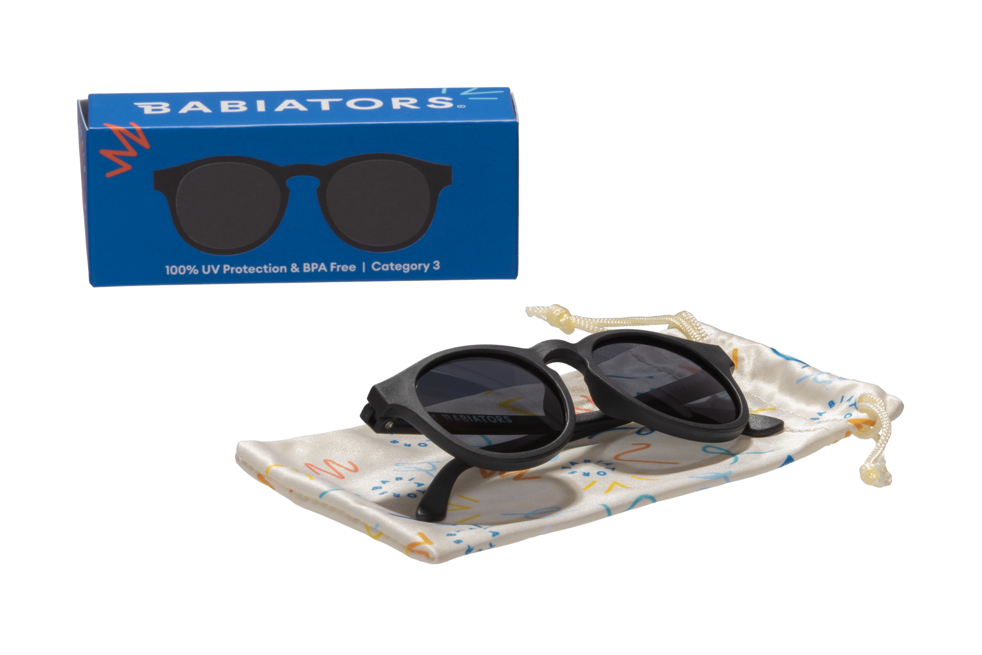 Non-Polarized Keyhole Sunglasses | Jet Black