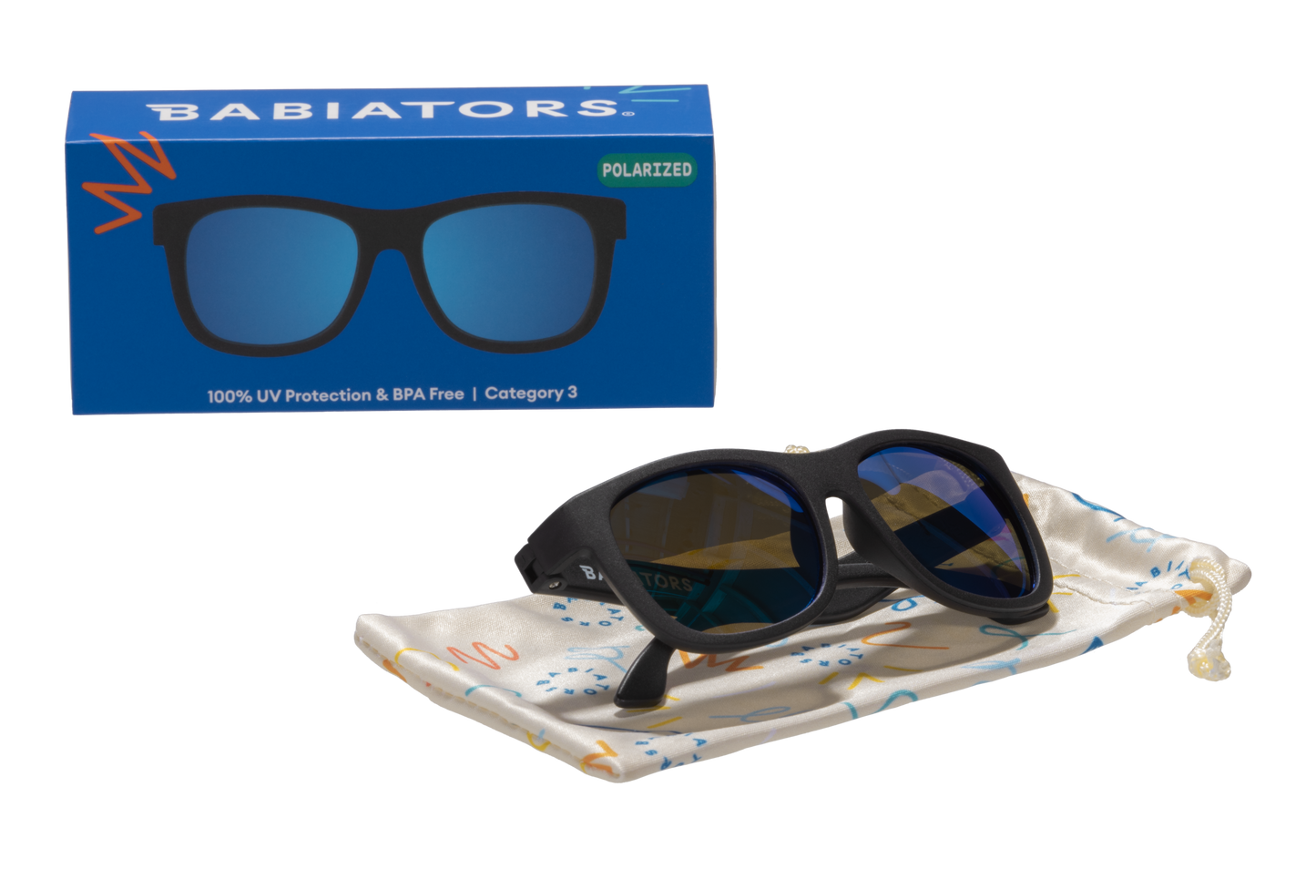 Polarized Navigator Sunglasses | Jet Black