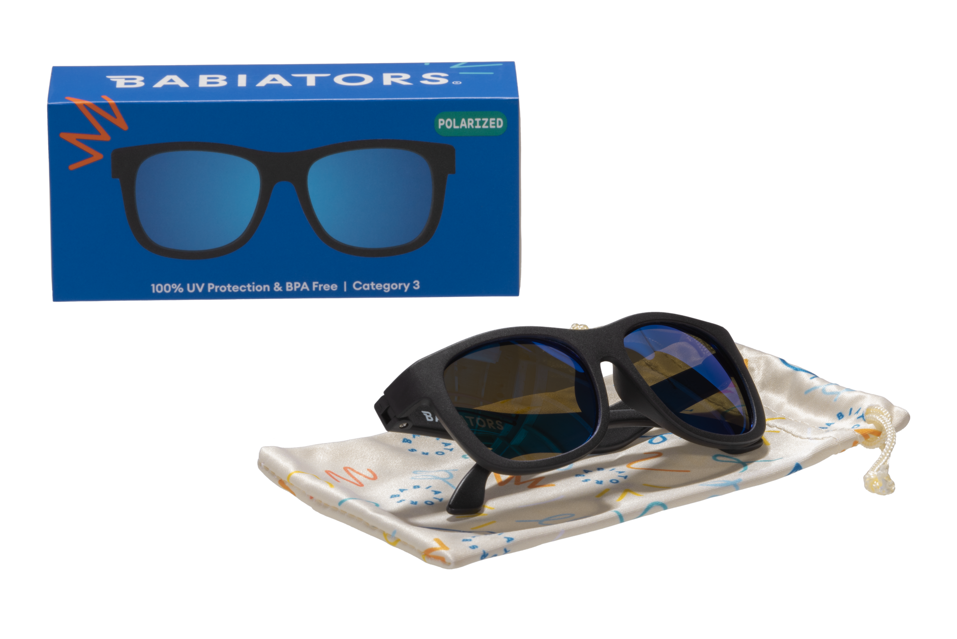 Polarized Navigator Sunglasses | Jet Black