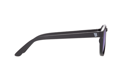 Polarized Keyhole Sunglasses | Jet Black