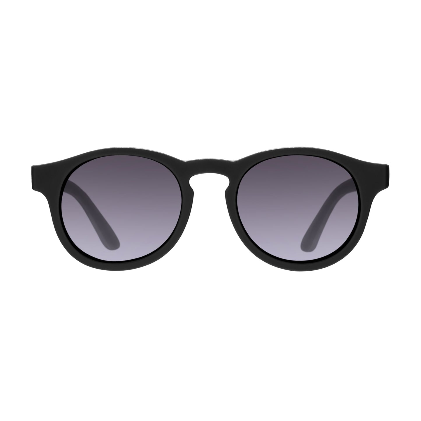 Polarized Keyhole Sunglasses | Jet Black Smoke Lenses