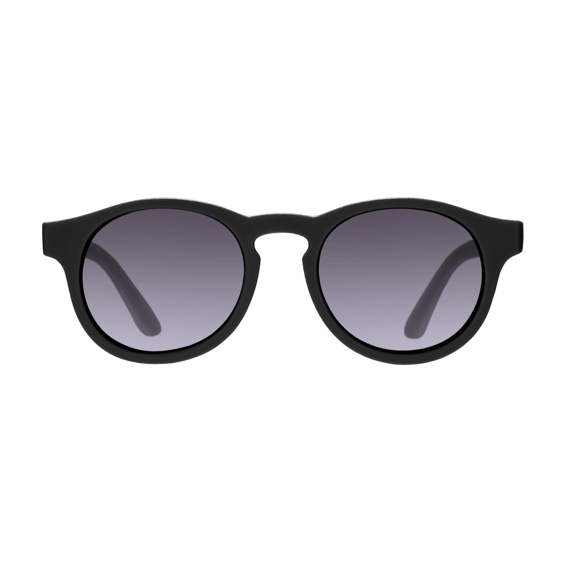 Polarized Keyhole Sunglasses | Jet Black Smoke Lenses