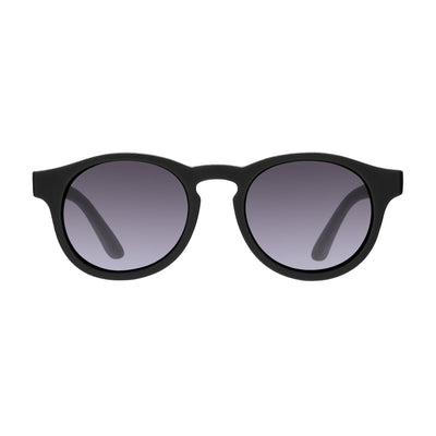 Polarized Keyhole Sunglasses | Jet Black Smoke Lenses