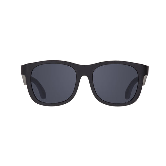 Polarized Navigator Sunglasses | Jet Black Smoke Lenses