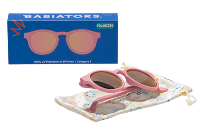 Blue Series Polarized Keyhole Sunglasses | Pretty in Pink