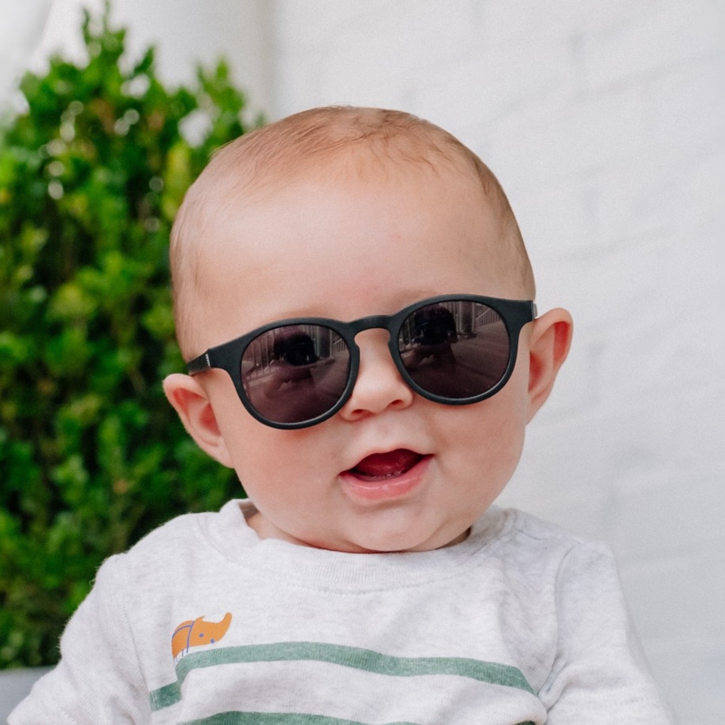 Lunettes de soleil polarisées à monture trou de serrure | Verres fumés noir de jais