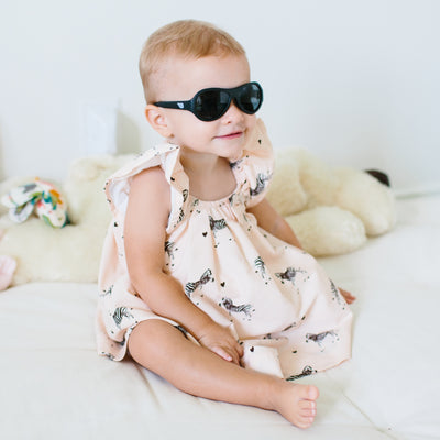 Kids' Sunglasses | Aviator | Black Ops Black