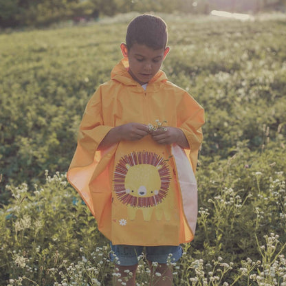 Kids’ Waterproof Rain Poncho with Hood
