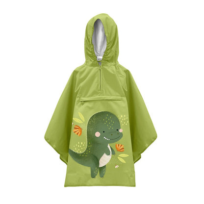 Kids’ Waterproof Rain Poncho with Hood