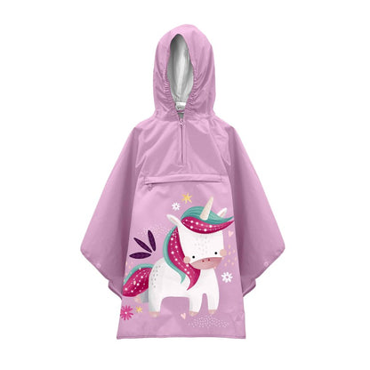 Kids’ Waterproof Rain Poncho with Hood