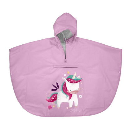 Kids’ Waterproof Rain Poncho with Hood