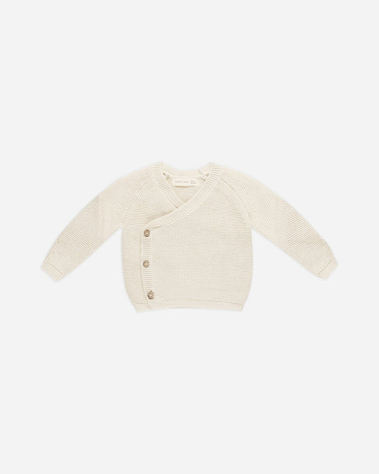 Knit Wrap Top || Natural*