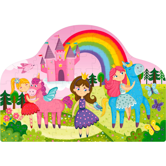 Princesses et licornes | Children’s Puzzle & Storybook Set | French Edition