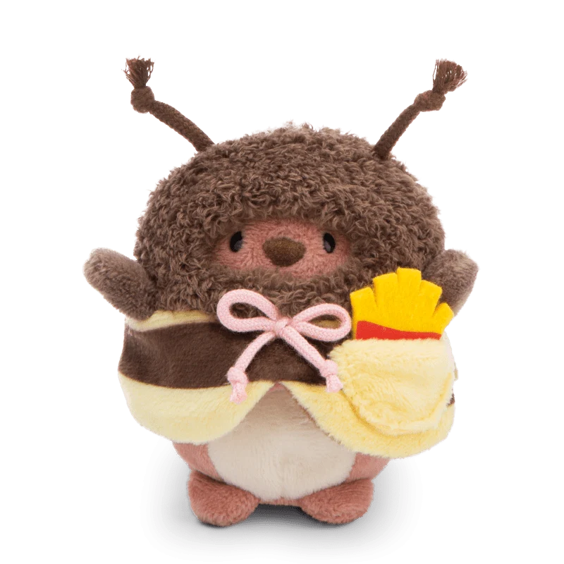 Nici MyMochi 8cm Nomo Bear Plush – French Fries & Bee Costume