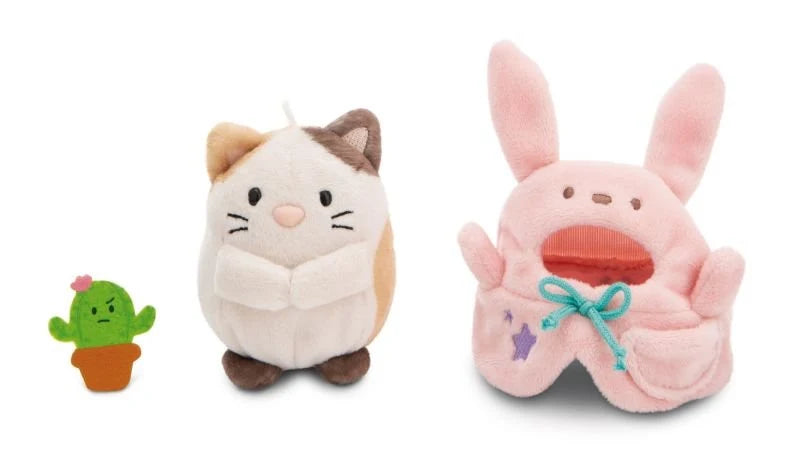 Nici MyMochi 8cm Angry Kitten Plush – Cactus & Rabbit Costume