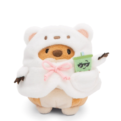 Nici MyMochi 8cm Hiro Dog Plush – Bubble Tea and Polar Bear Costume