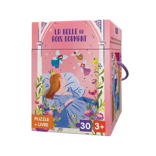 La Belle au bois dormant | Children’s Puzzle & Storybook Set | French Edition