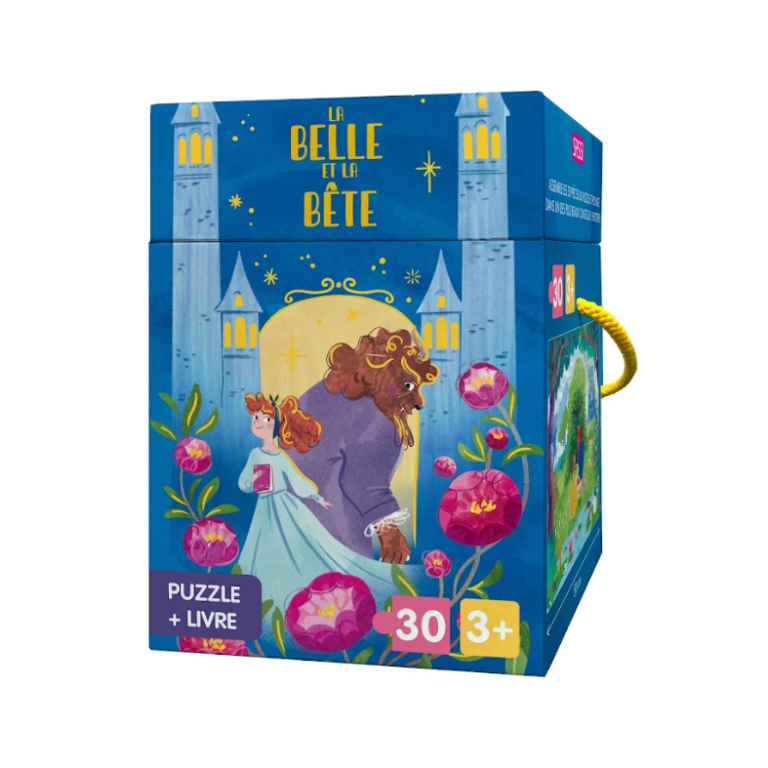 La Belle et la Bête | Children’s Puzzle & Storybook Set | French Edition
