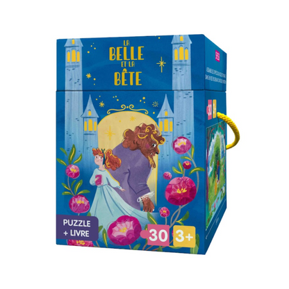 La Belle et la Bête | Children’s Puzzle & Storybook Set | French Edition