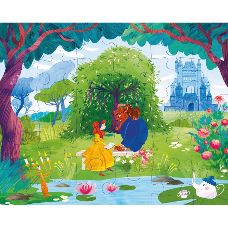 La Belle et la Bête | Children’s Puzzle & Storybook Set | French Edition