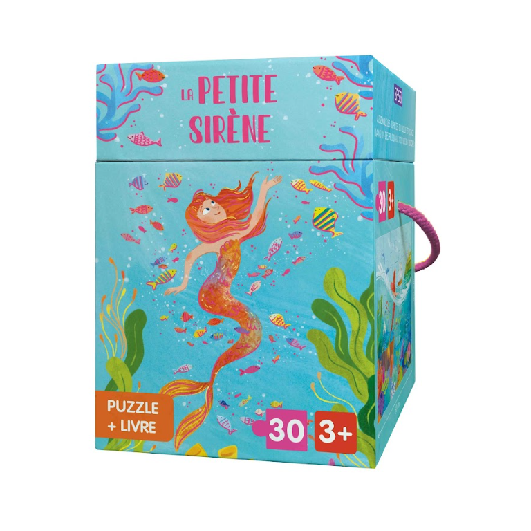 La Petite Sirène | Children’s Puzzle & Storybook Set | French Edition