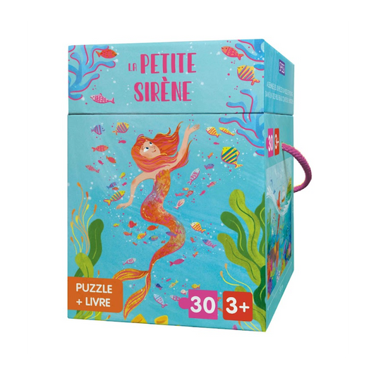 La Petite Sirène | Children’s Puzzle & Storybook Set | French Edition