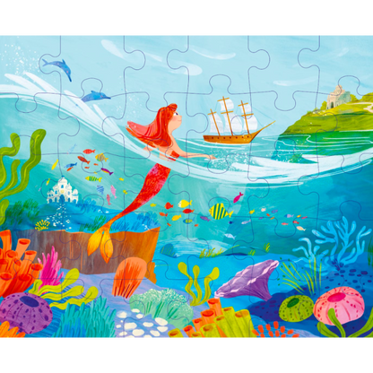 La Petite Sirène | Children’s Puzzle & Storybook Set | French Edition