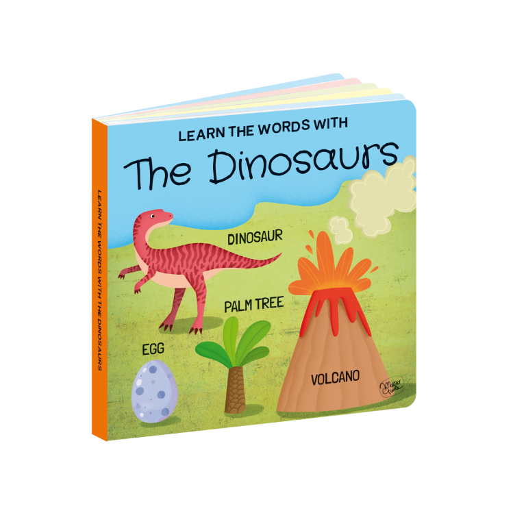 The Dinosaurs Puzzle & Book Activity Set for Kids with Shaped Figures | English Edition