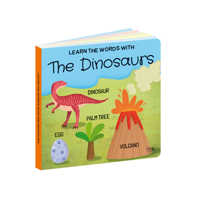 The Dinosaurs Puzzle & Book Activity Set for Kids with Shaped Figures | English Edition