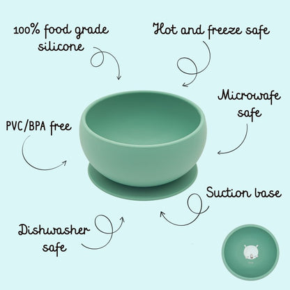 Silicon Suction Bowl