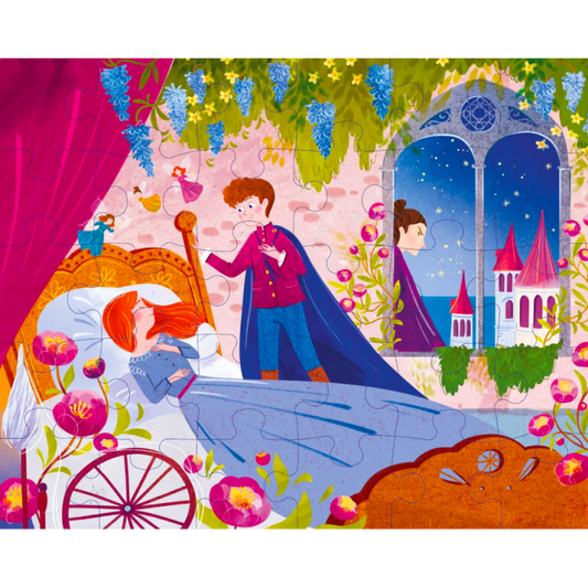 La Belle au bois dormant | Children’s Puzzle & Storybook Set | French Edition