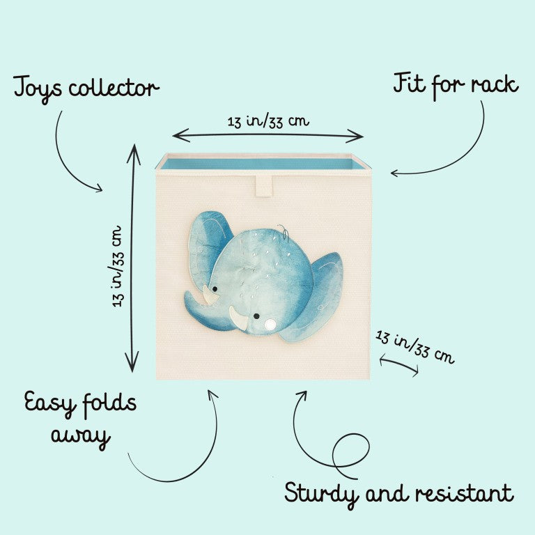 Kids’ Canvas Storage Box – Toy Organizer for Nursery & Bedroom