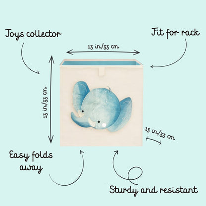 Kids’ Canvas Storage Box – Toy Organizer for Nursery & Bedroom