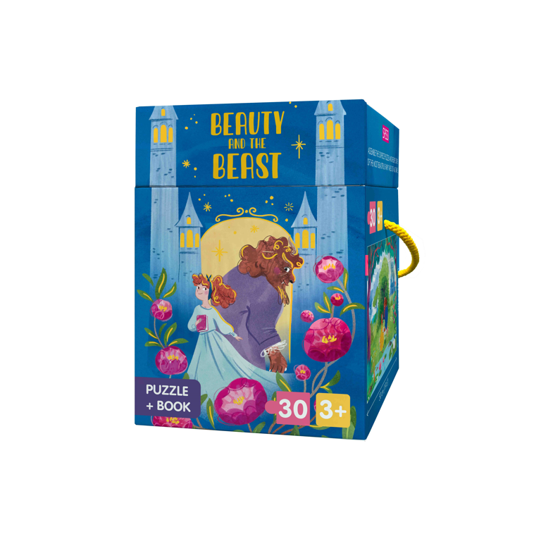 Beauty and the Beast | Children’s Jigsaw Puzzle & Storybook Set | English Edition